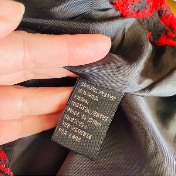 Rue 21 Red Houndstooth Wool Coat - Picture 8 of 8